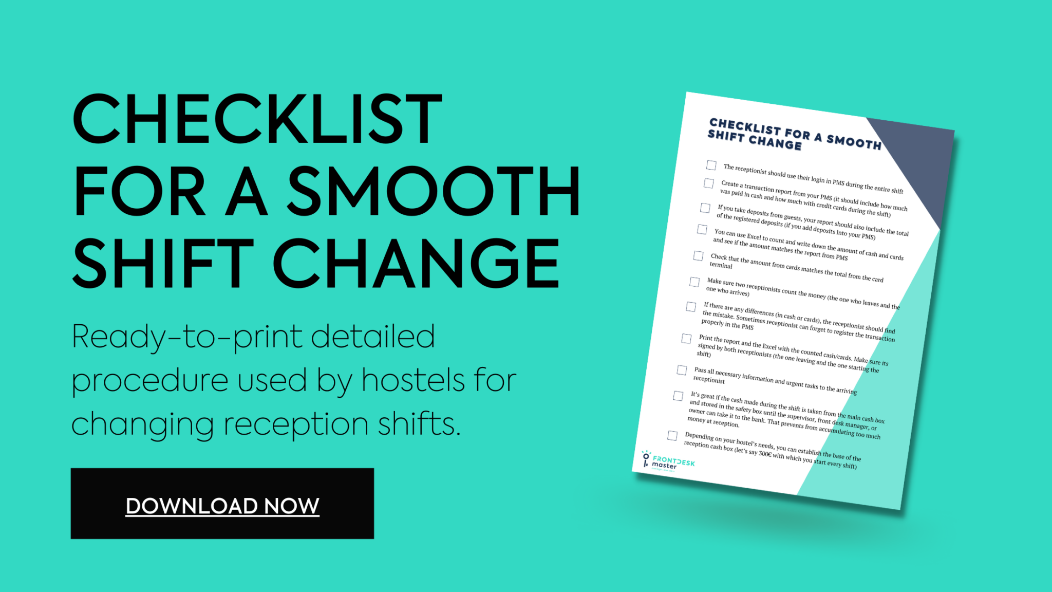 download free checklist for a smooth shift change