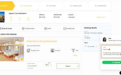 Introducing: online chat in your booking engine